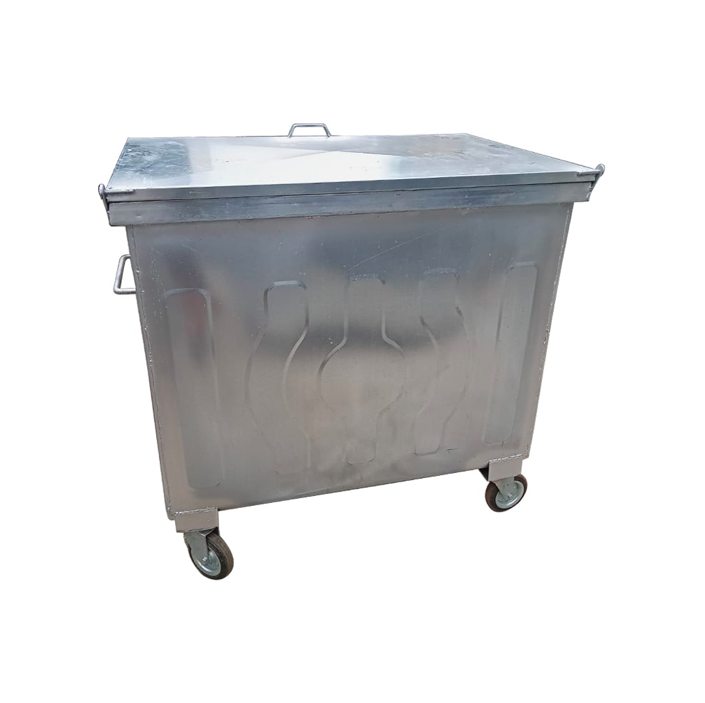 Metal Galvaniz Çöp Konteyneri 800 LT